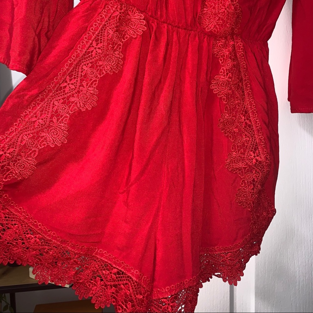RED ROMPER - Picture 3 of 5